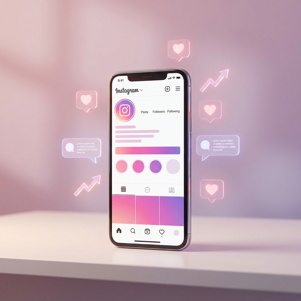 Instagram growth illustration